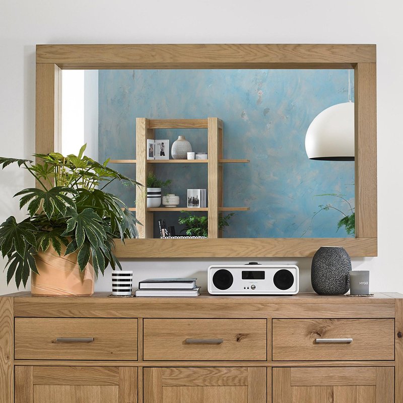 Photo 1 of Turin light oak landscape mirror Photo 1 of Turin light oak landscape mirror
