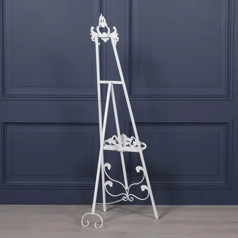 Photo 1 of French style metal easel - white Photo 1 of French style metal easel - white