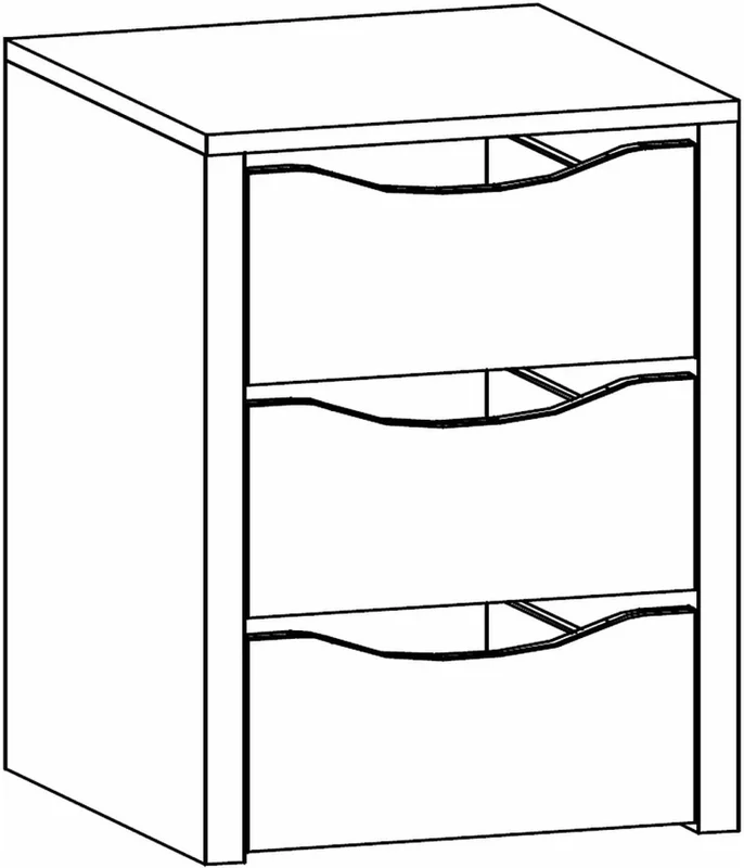 Photo 1 of Blue interior 3 drawer Photo 1 of Blue interior 3 drawer