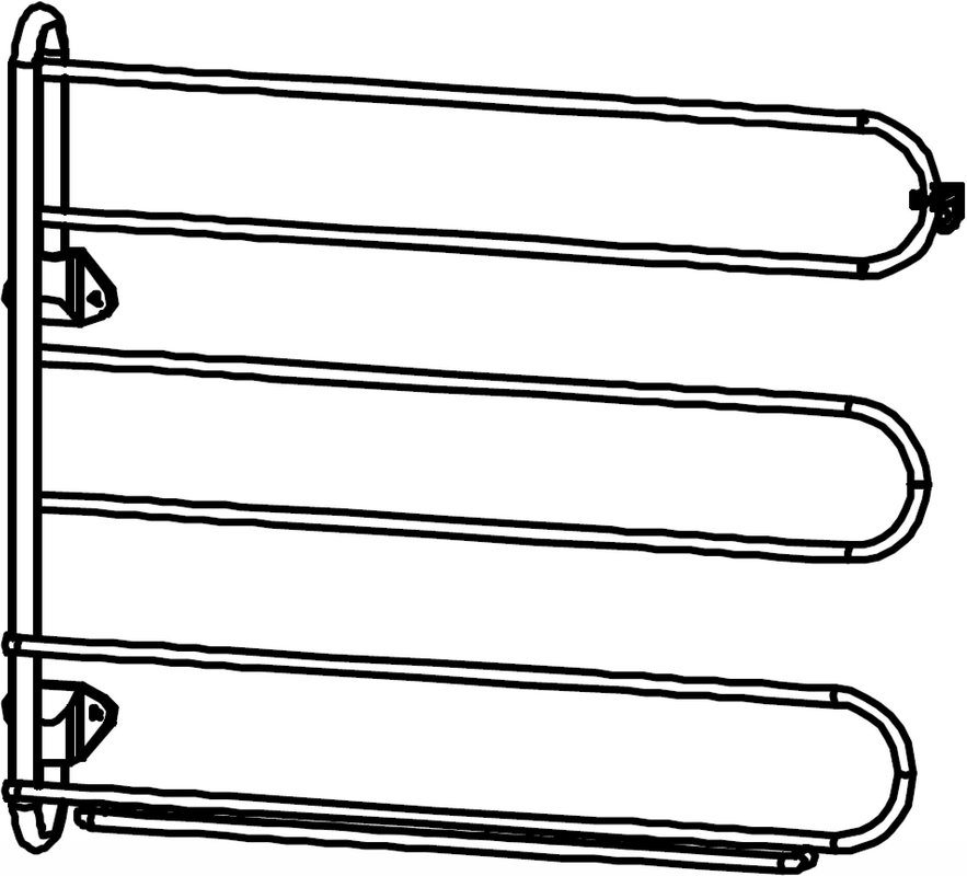 Photo 1 of Blue tie rack - swivelling Photo 1 of Blue tie rack - swivelling