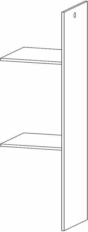 Photo 1 of Blue wardrobe interior division - 2 shelves Photo 1 of Blue wardrobe interior division - 2 shelves