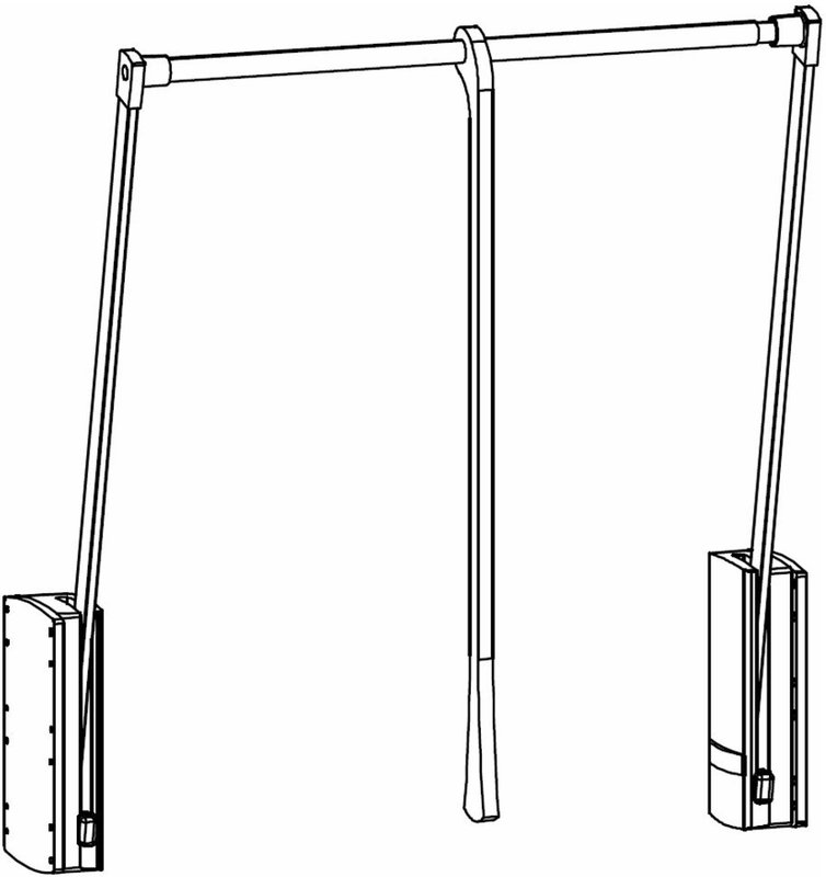 Photo 1 of Orange plus compartment clothes lift - 80cm width Photo 1 of Orange plus compartment clothes lift - 80cm width