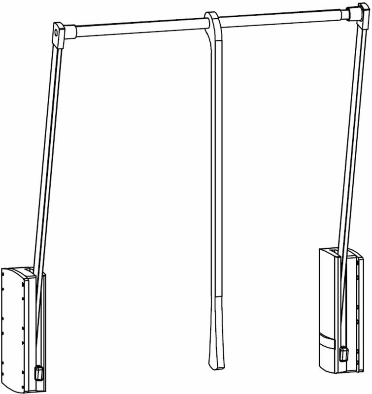 Photo 1 of Orange plus compartment clothes lift - 90cm width Photo 1 of Orange plus compartment clothes lift - 90cm width