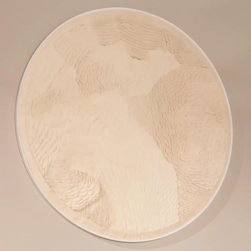 Photo 1 of Flow wall art - round - white Photo 1 of Flow wall art - round - white