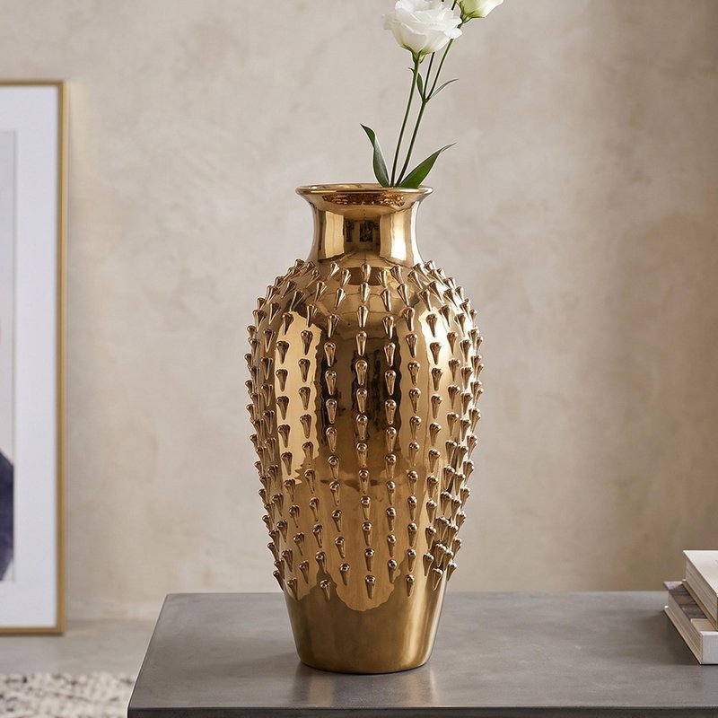 Photo 1 of Dania vase - gold - ceramic Photo 1 of Dania vase - gold - ceramic