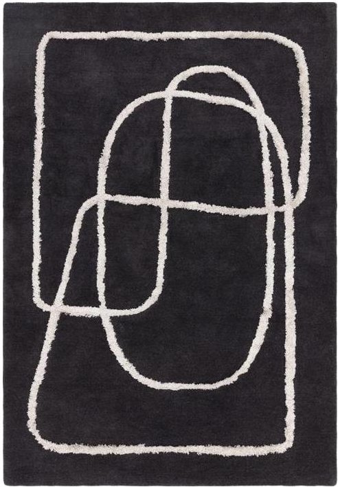 Photo 1 of Contemporary design matrix rug - infinity 94 - charcoal - sizes available Photo 1 of Contemporary design matrix rug - infinity 94 - charcoal - sizes available