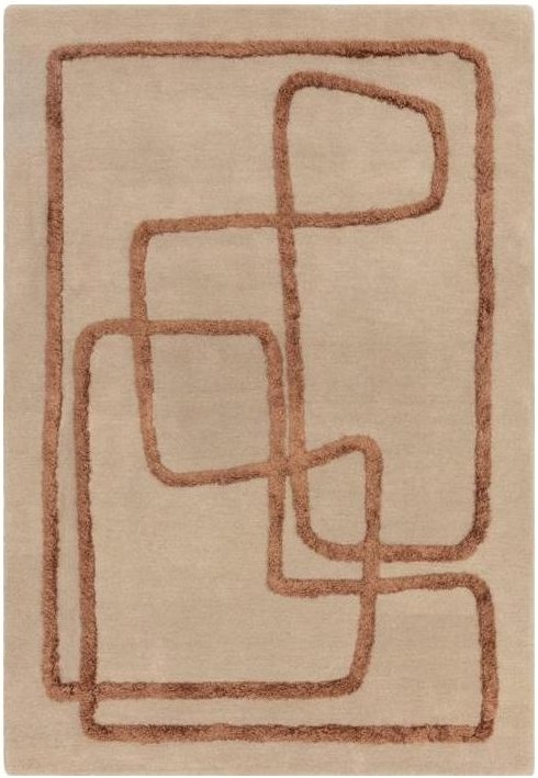 Photo 1 of Contemporary design matrix rug - infinity 96 - copper - sizes available Photo 1 of Contemporary design matrix rug - infinity 96 - copper - sizes available