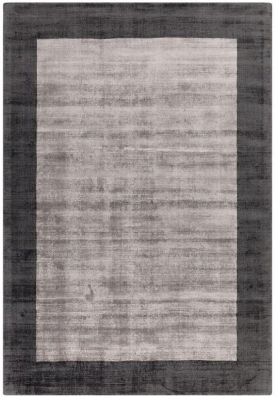 Photo 1 of Contemporary plain blade rug - border 04 - charcoal silver - sizes available Photo 1 of Contemporary plain blade rug - border 04 - charcoal silver - sizes available