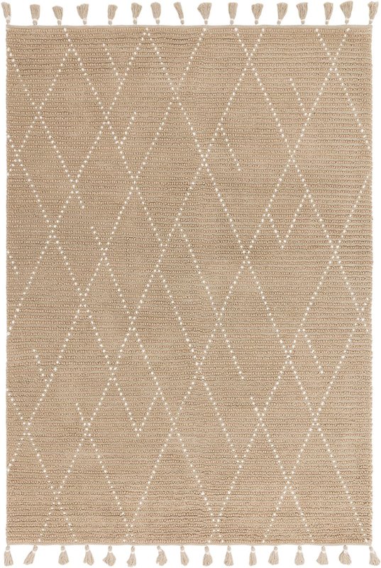 Photo 1 of Natural weaves rug - nepal - sand and cream - linear - sizes available Photo 1 of Natural weaves rug - nepal - sand and cream - linear - sizes available