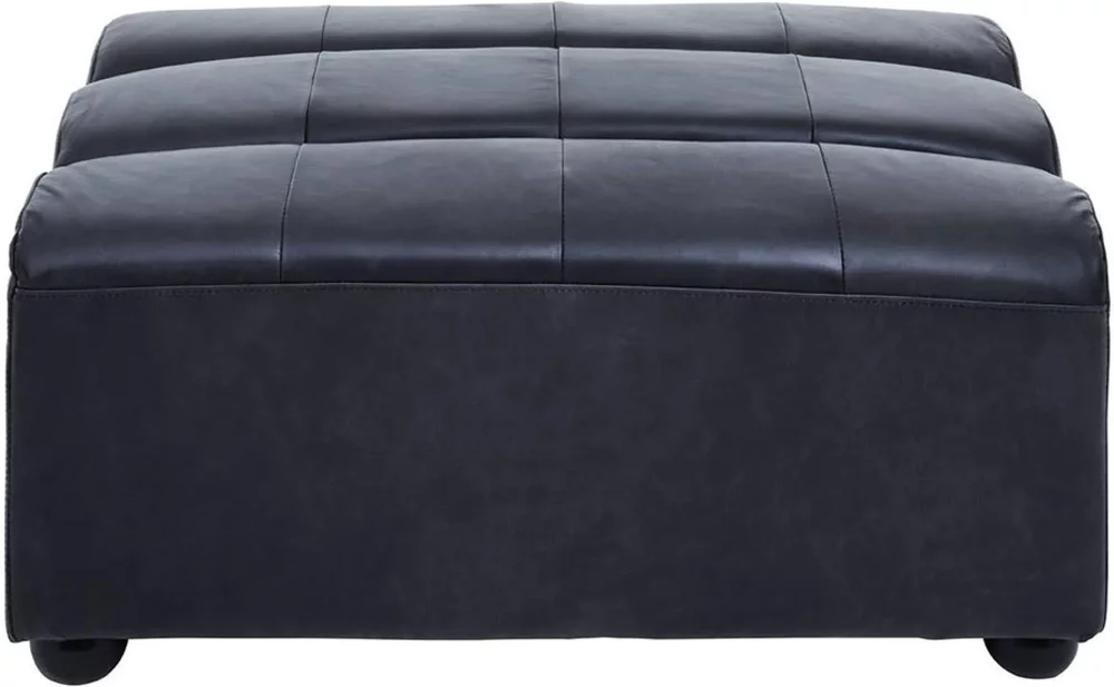 Photo 1 of King ottoman - distressed slate leather Photo 1 of King ottoman - distressed slate leather