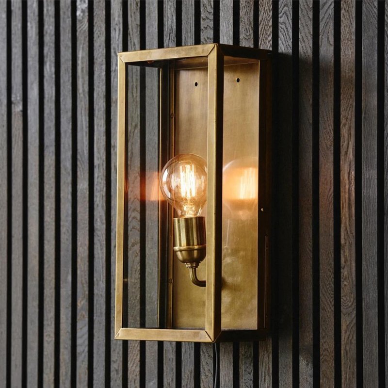 Photo 1 of Eos outdoor wall lamp - brass Photo 1 of Eos outdoor wall lamp - brass