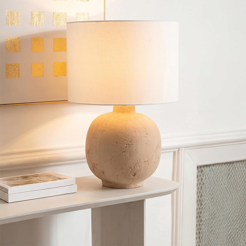 Photo 1 of Ball table lamp - beige - ceramic Photo 1 of Ball table lamp - beige - ceramic