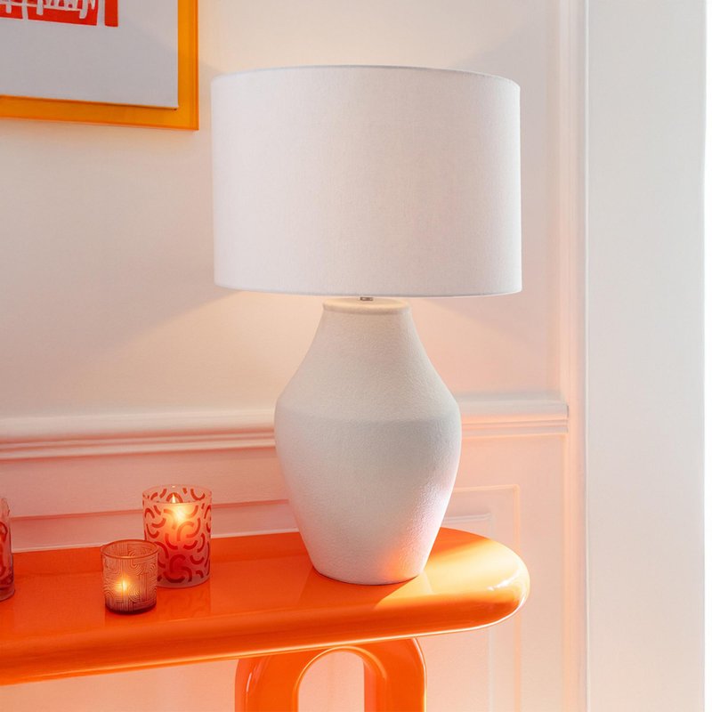 Photo 1 of Henri table lamp - white - ceramic Photo 1 of Henri table lamp - white - ceramic