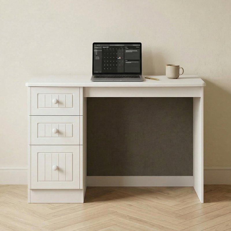 Photo 1 of Warwick desk - 3 drawer - white Photo 1 of Warwick desk - 3 drawer - white