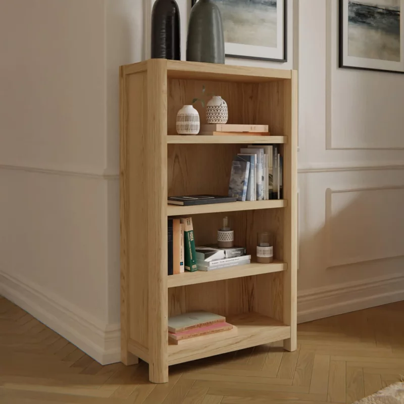 Photo 1 of Stockholm bookcase - low - oak Photo 1 of Stockholm bookcase - low - oak