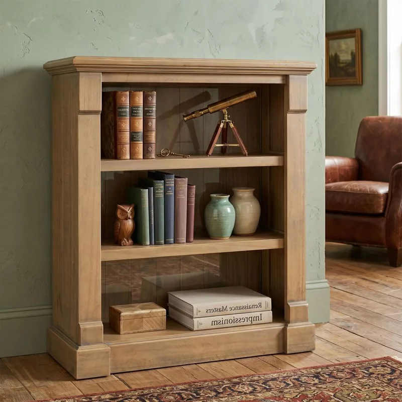 Photo 1 of Chateau bookcase - low - natural - rustic pine Photo 1 of Chateau bookcase - low - natural - rustic pine