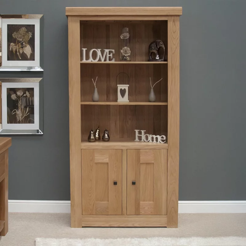 Photo 1 of Bordeaux bookcase - with cupboard - oak Photo 1 of Bordeaux bookcase - with cupboard - oak
