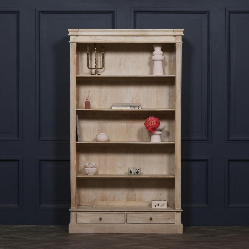 Photo 1 of Linda rustic mango wood bookcase - single open Photo 1 of Linda rustic mango wood bookcase - single open