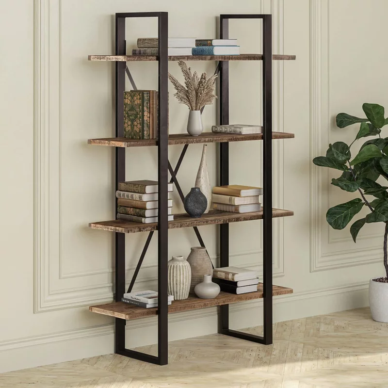 Photo 1 of Preston bookcase - open - industrial - rustic Photo 1 of Preston bookcase - open - industrial - rustic