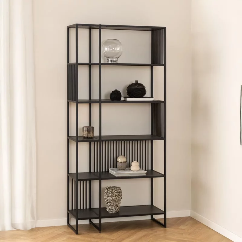 Photo 1 of Strington bookcase - black marble effect Photo 1 of Strington bookcase - black marble effect