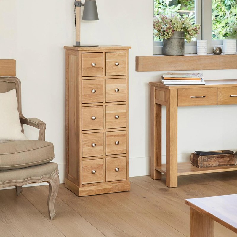 Photo 1 of Mobel oak cd & dvd chest - 10 drawer Photo 1 of Mobel oak cd & dvd chest - 10 drawer