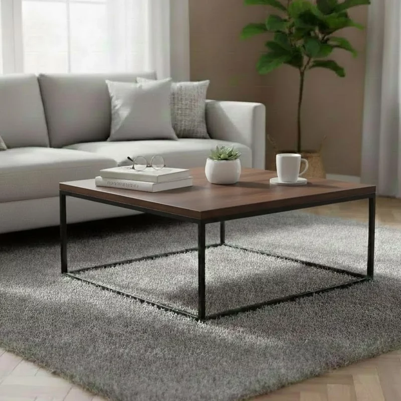 Photo 1 of Brooklyn coffee table - 90cm - square - dark oak Photo 1 of Brooklyn coffee table - 90cm - square - dark oak