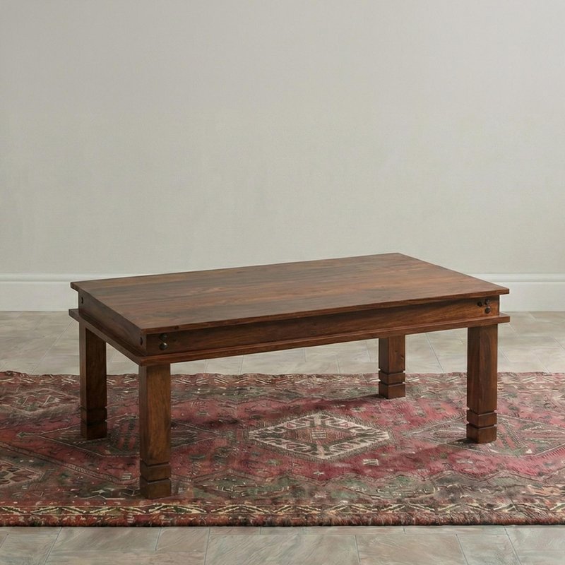 Photo 1 of Indian sheesham chunky large coffee table Photo 1 of Indian sheesham chunky large coffee table