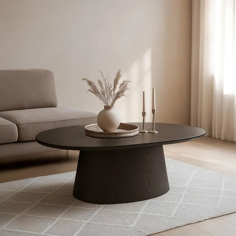 Photo 1 of Novero coffee table - oval - large - espresso oak Photo 1 of Novero coffee table - oval - large - espresso oak