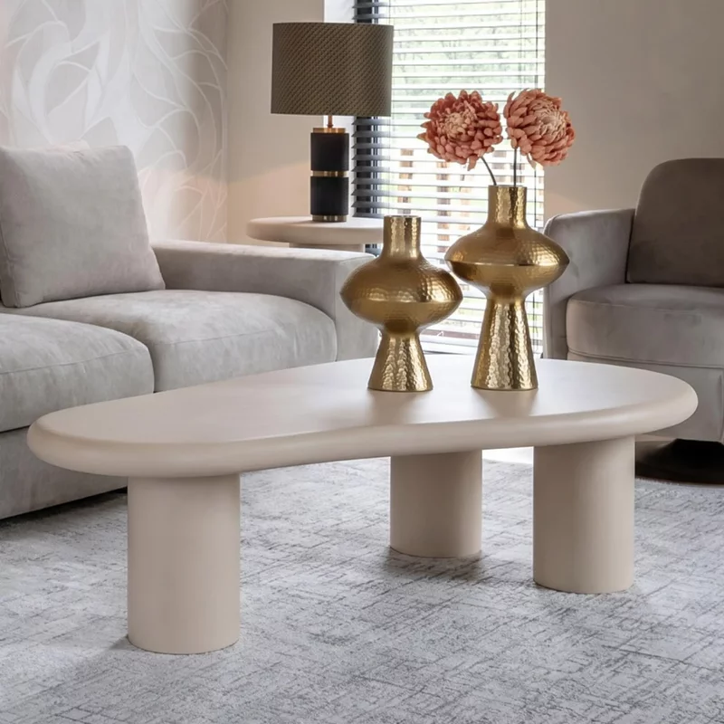 Photo 1 of Clayton lime plaster abstract coffee table Photo 1 of Clayton lime plaster abstract coffee table