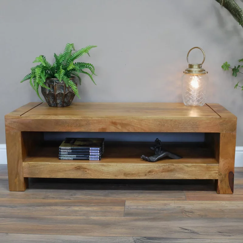 Photo 1 of Coffee table - rustic - mango wood Photo 1 of Coffee table - rustic - mango wood