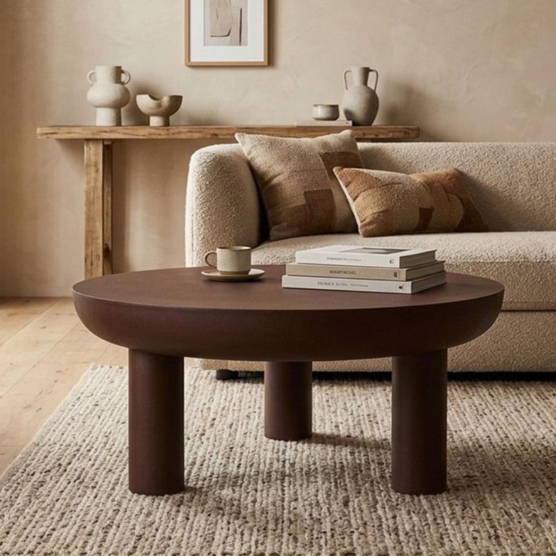 Photo 1 of Brix niko coffee table - round - rust - metal Photo 1 of Brix niko coffee table - round - rust - metal