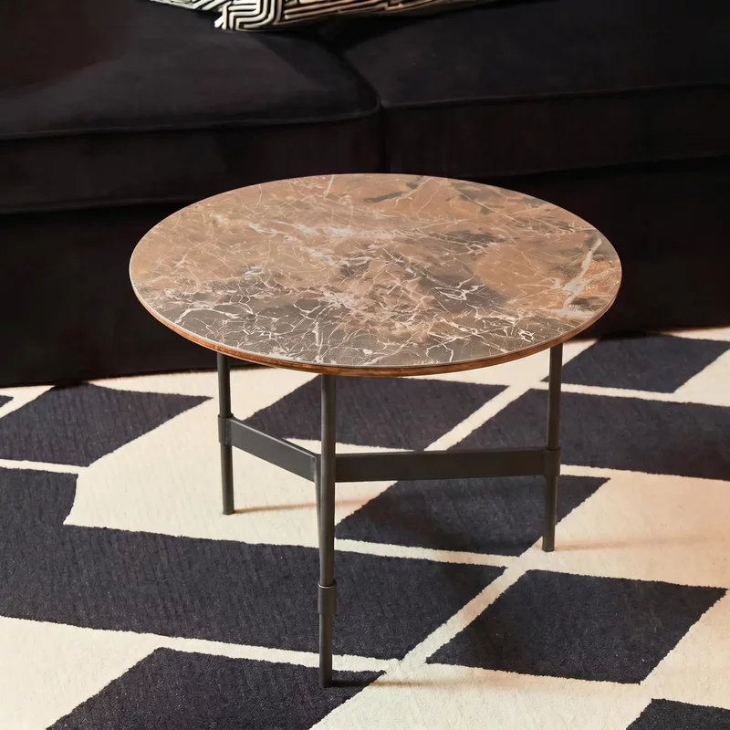 Photo 1 of Doha coffee table - round - grey slate Photo 1 of Doha coffee table - round - grey slate