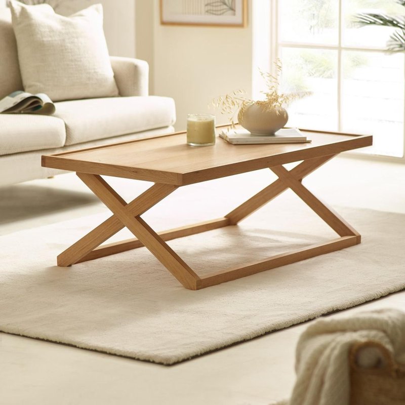Photo 1 of Haddon coffee table - 110cm - natural oak Photo 1 of Haddon coffee table - 110cm - natural oak