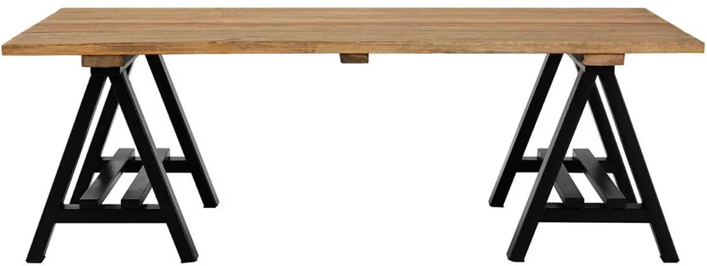 Photo 1 of Hampstead coffee table - pine wood and metal Photo 1 of Hampstead coffee table - pine wood and metal