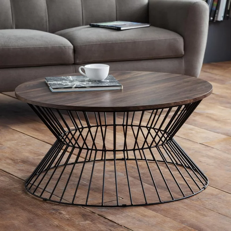 Photo 1 of Jersey coffee table - 79cm - round - walnut Photo 1 of Jersey coffee table - 79cm - round - walnut