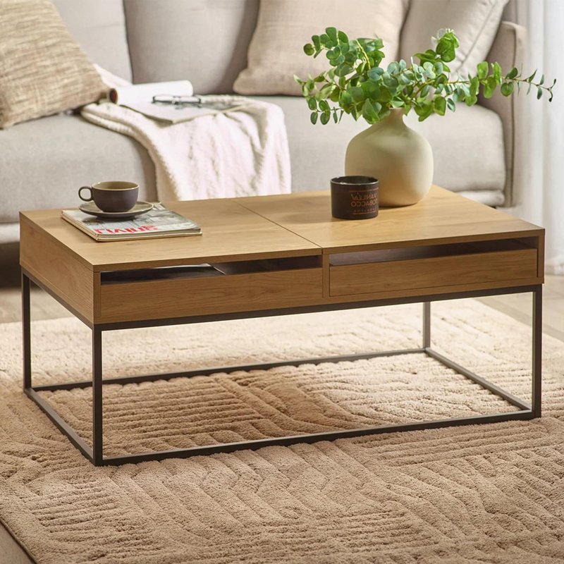 Photo 1 of Kade coffee table - storage - oak Photo 1 of Kade coffee table - storage - oak