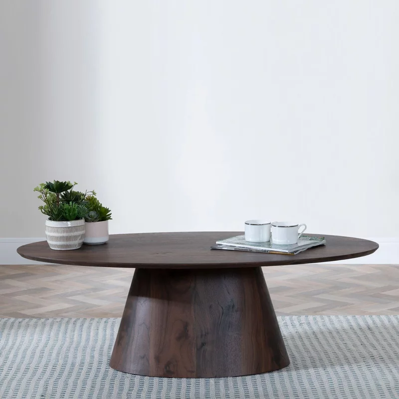 Photo 1 of Palma coffee table - oval - walnut Photo 1 of Palma coffee table - oval - walnut
