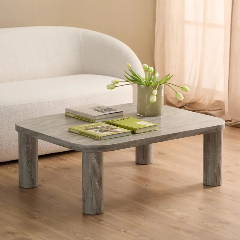 Photo 1 of Solano coffee table - grey marble effect Photo 1 of Solano coffee table - grey marble effect