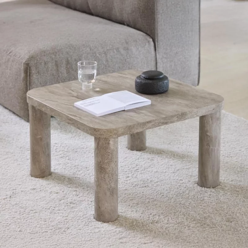 Photo 1 of Solano coffee table - square - grey marble effect Photo 1 of Solano coffee table - square - grey marble effect