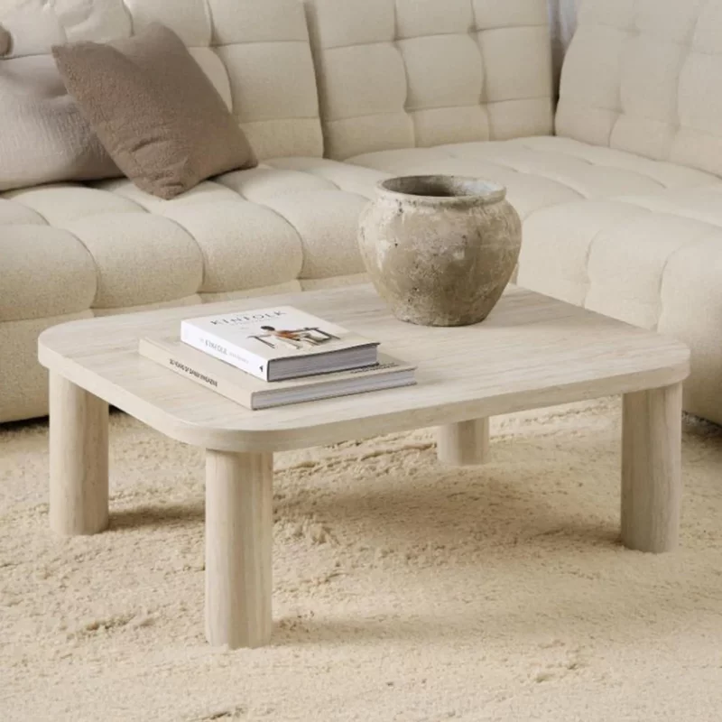 Photo 1 of Solano coffee table - travertine effect Photo 1 of Solano coffee table - travertine effect