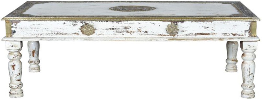 Photo 1 of Solesia coffee table - white mango wood Photo 1 of Solesia coffee table - white mango wood