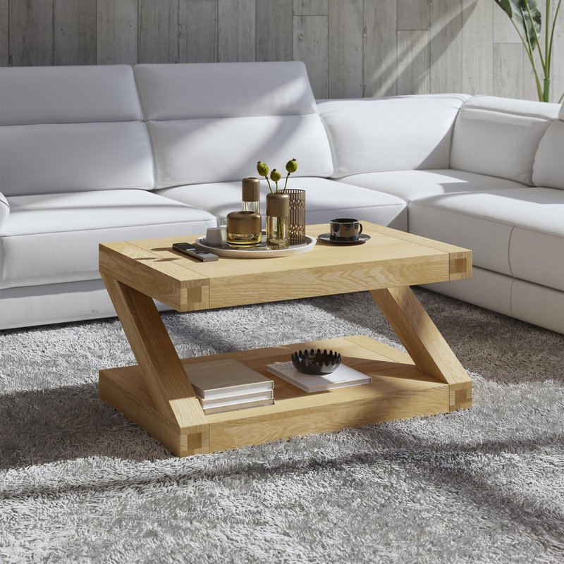 Photo 1 of Z designer coffee table - small - oak Photo 1 of Z designer coffee table - small - oak
