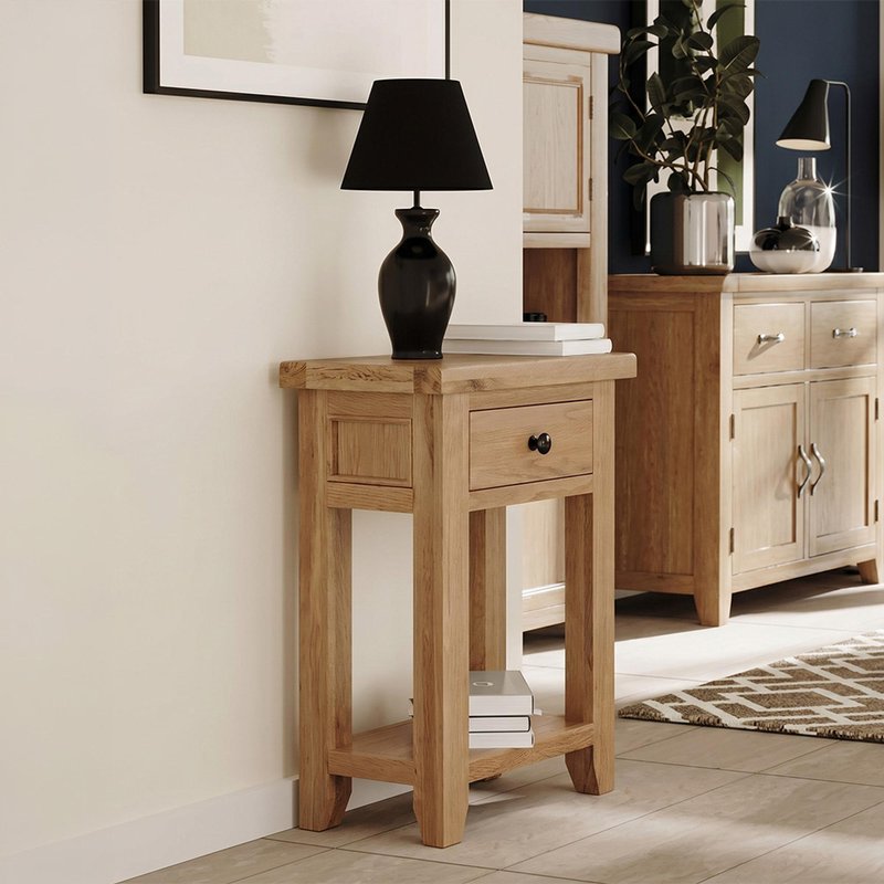 Photo 1 of Appleby console table - 1 drawer - oak Photo 1 of Appleby console table - 1 drawer - oak