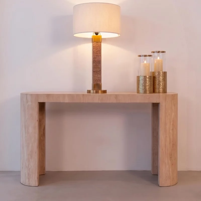 Photo 1 of Biltmore console table - beige - travertine Photo 1 of Biltmore console table - beige - travertine