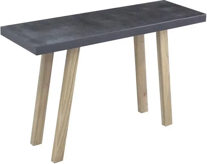 Photo 1 of Concrete top console table - black Photo 1 of Concrete top console table - black