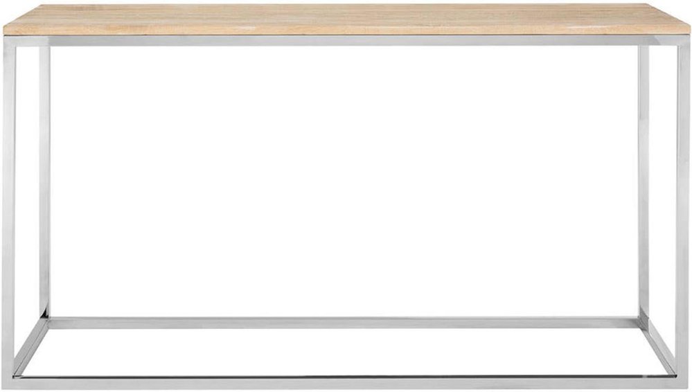 Photo 1 of Hampstead console table - oak and metal Photo 1 of Hampstead console table - oak and metal