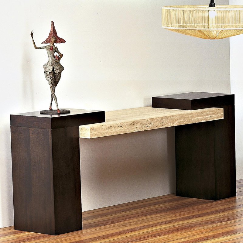 Photo 1 of Helen console table - marble - variation available Photo 1 of Helen console table - marble - variation available