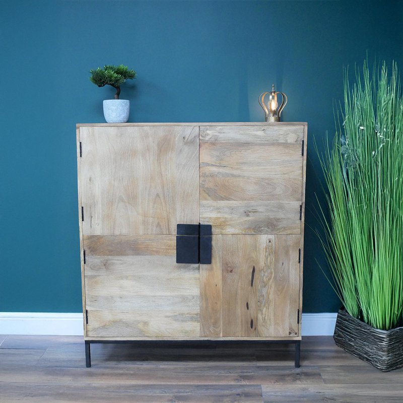 Photo 1 of Cabinet - 4 door - mango wood Photo 1 of Cabinet - 4 door - mango wood