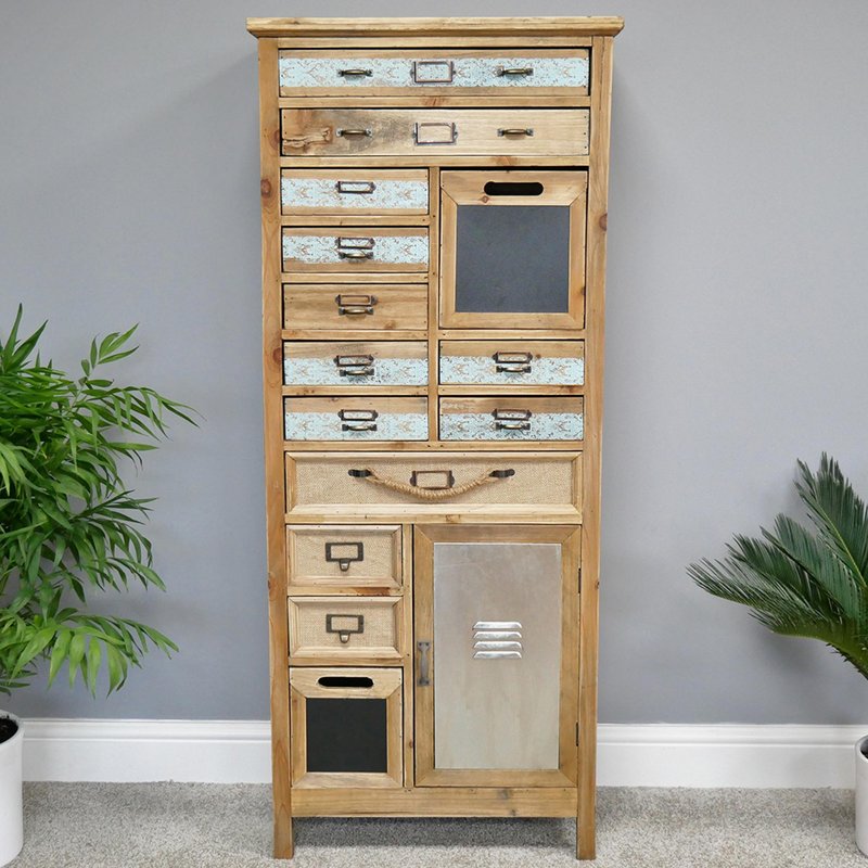 Photo 1 of Cabinet - tall - multi drawer - wooden Photo 1 of Cabinet - tall - multi drawer - wooden