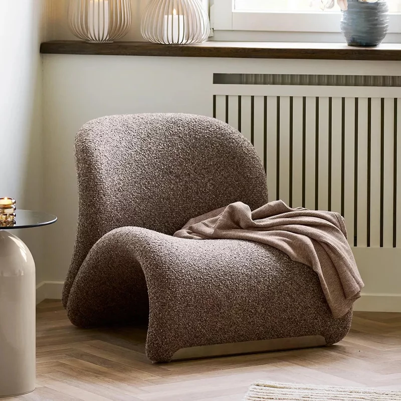 Photo 1 of Sofia lounge chair - brown - fabric Photo 1 of Sofia lounge chair - brown - fabric